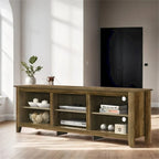 70 TV Stand with Open Shelves and Cable Management