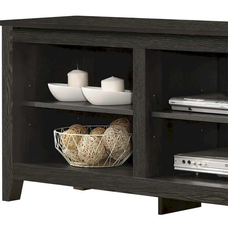 70 TV Stand with Open Shelves and Cable Management