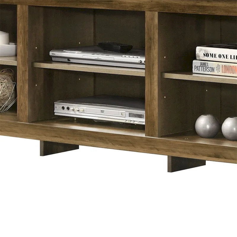 70 TV Stand with Open Shelves and Cable Management