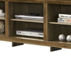 70 TV Stand with Open Shelves and Cable Management