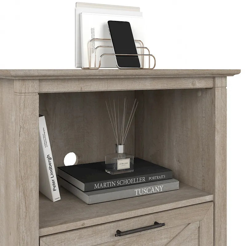 Lateral File Cabinet with Shelf
