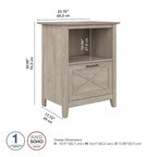 Lateral File Cabinet with Shelf