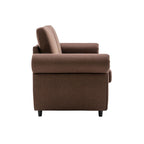 57.9 Pull-Out Sleeper Sofa Loveseat with Twin Size Memory Foam Mattress, Two USB Charging Ports
