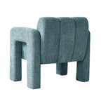 Upholstered Accent Chair 31.10 Wide Boucle Modern Accent Chair Side Chair Comfy Wide Armchair For Bedroom, Living Room