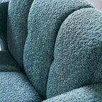 Upholstered Accent Chair 31.10 Wide Boucle Modern Accent Chair Side Chair Comfy Wide Armchair For Bedroom, Living Room