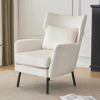 32 Wing Back Velvet Accent Chair