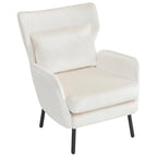 32 Wing Back Velvet Accent Chair