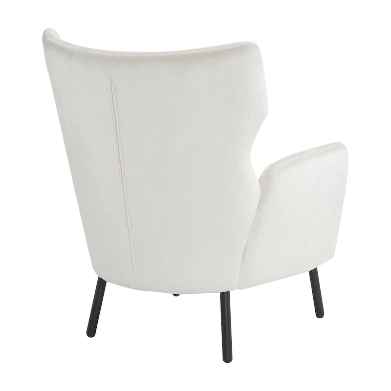 32 Wing Back Velvet Accent Chair