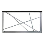 Faux Marble Skinny Console Table