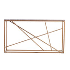 Faux Marble Skinny Console Table