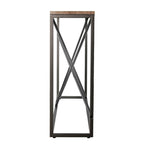 Faux Marble Skinny Console Table