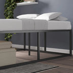 Black Metal Platforma Bed Frame