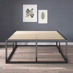 Black Metal Platforma Bed Frame