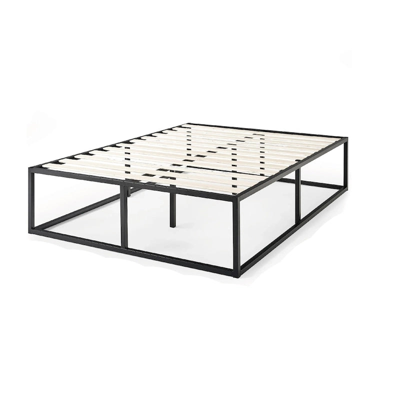 Black Metal Platforma Bed Frame
