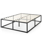 Black Metal Platforma Bed Frame