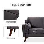 Sofa Couches Velvet 3-Seater Sofa with 5.9 Upholstered Cushion for Living Room/Apartment/Office