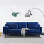 Sofa Couches Velvet 3-Seater Sofa with 5.9 Upholstered Cushion for Living Room/Apartment/Office