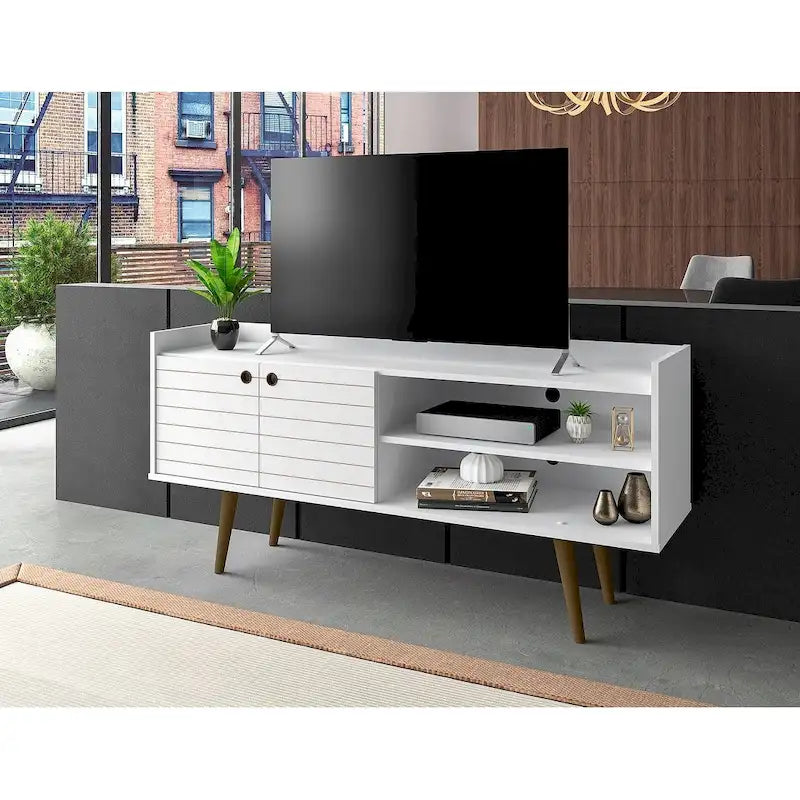 Mid Century Modern Media Cabinet Console