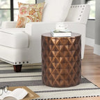 Modern Round End Table Outdoor Side Table Stool For Patio