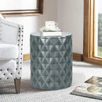 Modern Round End Table Outdoor Side Table Stool For Patio
