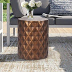 Modern Round End Table Outdoor Side Table Stool For Patio