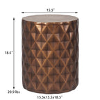 Modern Round End Table Outdoor Side Table Stool For Patio