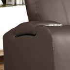 Modern Upholstered Faux Leather Power Recliner Chair