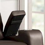 Modern Upholstered Faux Leather Power Recliner Chair