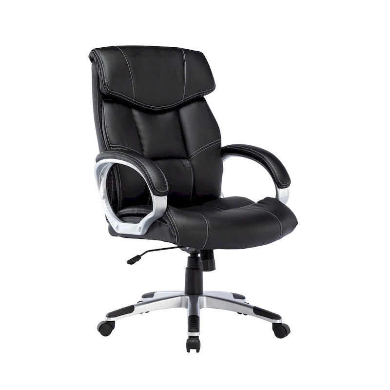 Executive Office Chair, PU Leather, Roller Wheels