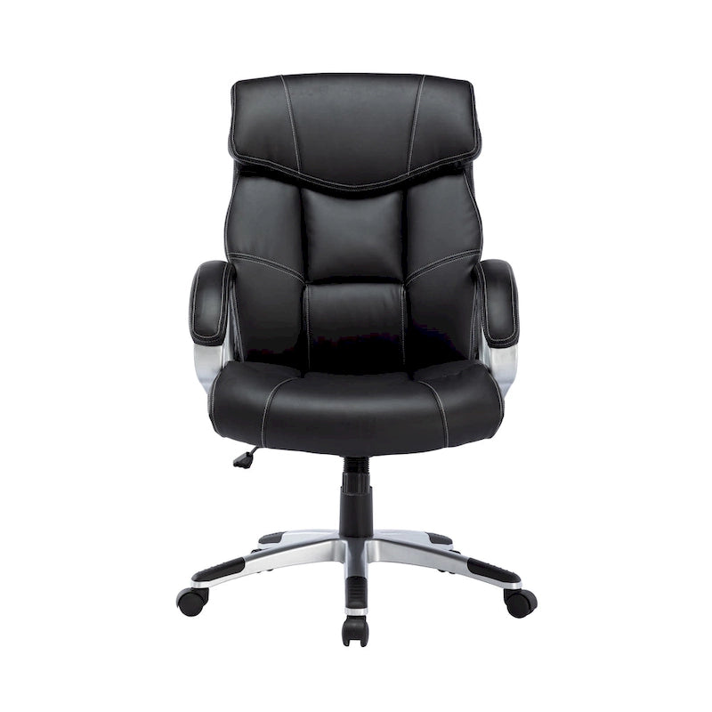 Executive Office Chair, PU Leather, Roller Wheels