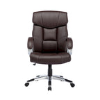 Executive Office Chair, PU Leather, Roller Wheels