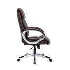 Executive Office Chair, PU Leather, Roller Wheels