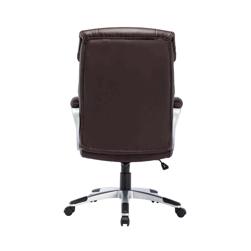 Executive Office Chair, PU Leather, Roller Wheels