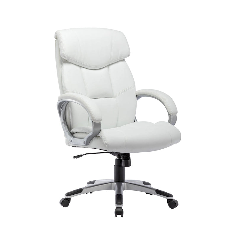 Executive Office Chair, PU Leather, Roller Wheels