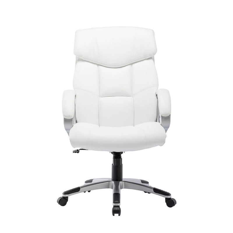 Executive Office Chair, PU Leather, Roller Wheels