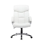 Executive Office Chair, PU Leather, Roller Wheels