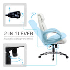 Executive Office Chair, PU Leather, Roller Wheels