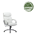 Executive Office Chair, PU Leather, Roller Wheels