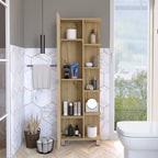 Mirror Linen Cabinet with 4Interior Shelves and 5 External Shelves