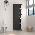Mirror Linen Cabinet with 4Interior Shelves and 5 External Shelves