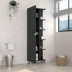 Mirror Linen Cabinet with 4Interior Shelves and 5 External Shelves