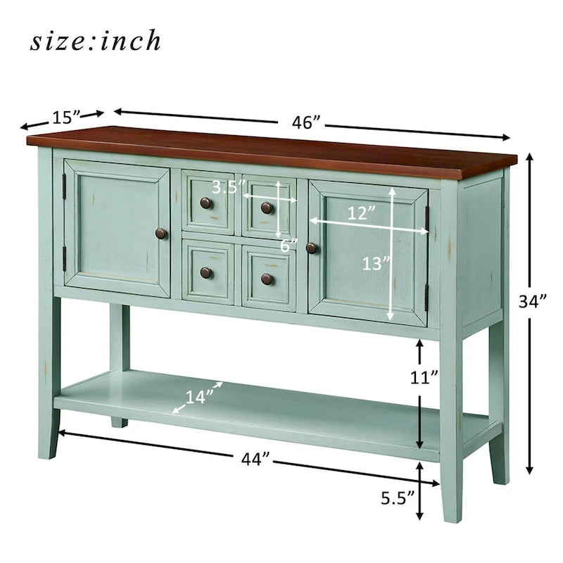 Buffet Sideboard Console Table Retro Design