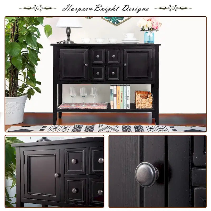 Buffet Sideboard Console Table Retro Design