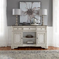 Antique White Weathered Bark Server