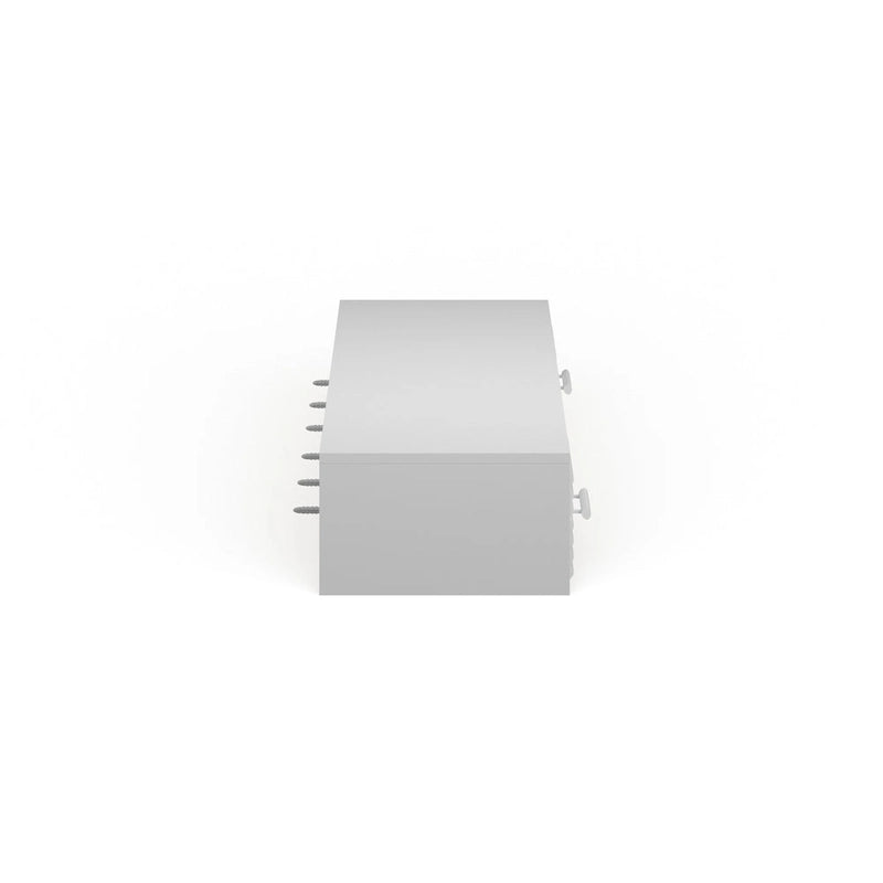 Modern White 2-drawer Floating Wall-mount Desk