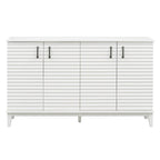 Sideboard with 4 Door Large Storage Buffet with Adjustable Shelves