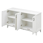 Sideboard with 4 Door Large Storage Buffet with Adjustable Shelves