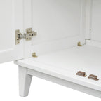 Sideboard with 4 Door Large Storage Buffet with Adjustable Shelves