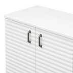Sideboard with 4 Door Large Storage Buffet with Adjustable Shelves