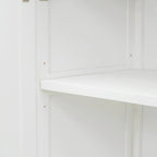 Sideboard with 4 Door Large Storage Buffet with Adjustable Shelves